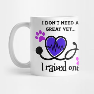 I raised a Veterinarian/vet Mug